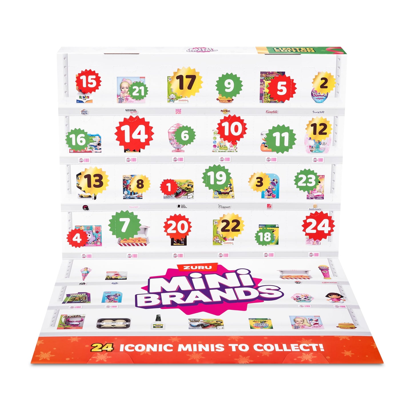 Mini Brands Advent Calendar by ZURU Limited Edition Advent Calendar, Includes Mini Brand Foodie & Toys, Mystery Collectibles Toys Comes with 24 Minis