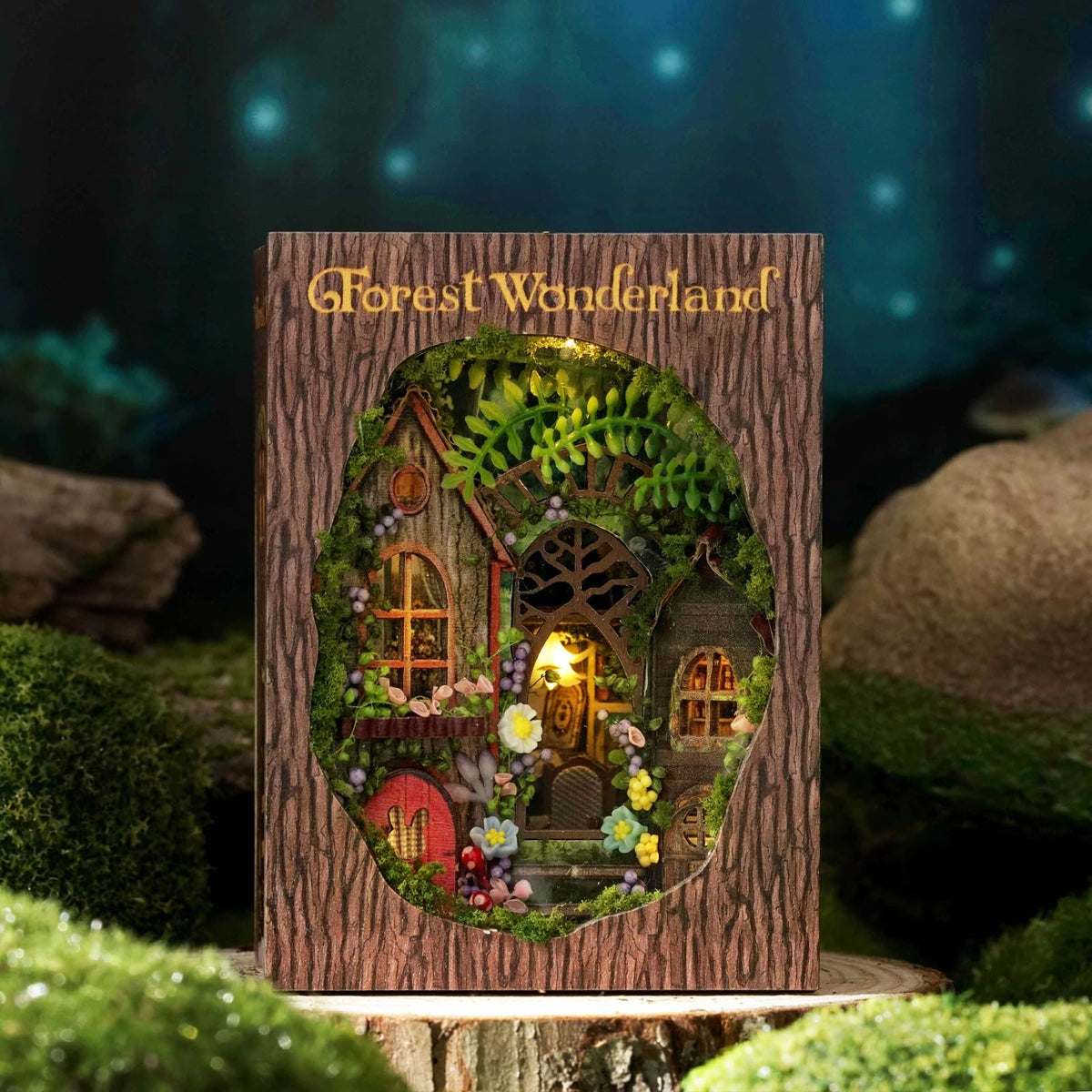 DIY Miniature House Kit, CUTEROOM Mini House Kit for Adult to Build