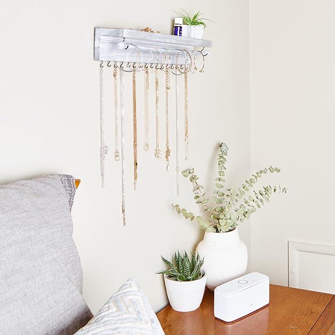 Rustic Necklace Jewelry Organizer
