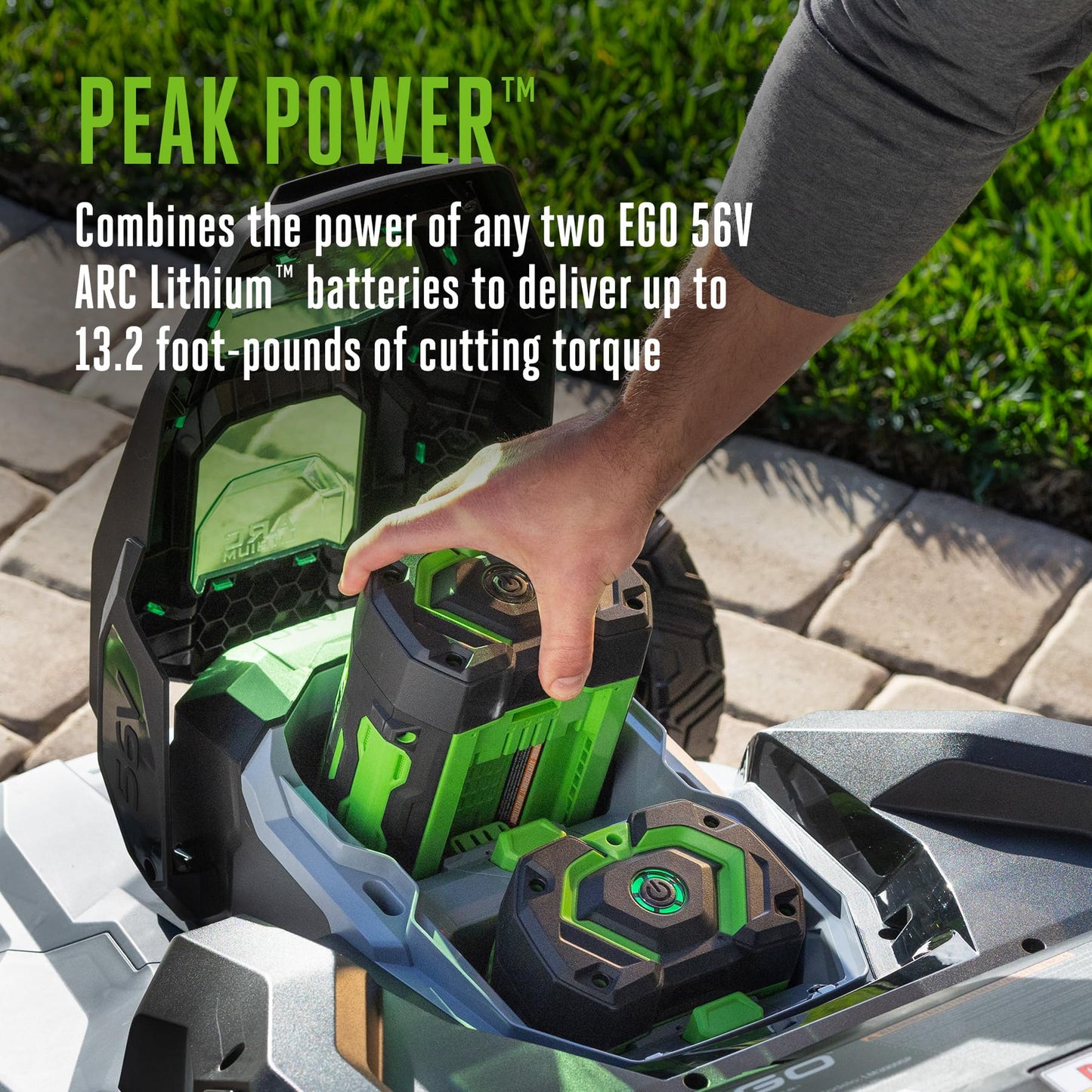 EGO POWER+ Electric Lawn Mower, Self-Propelled Cordless with 30" Super Composite Deck, Includes (2) 56V 6.0Ah Batteries and Dual Port Charger - LM3004SP-2