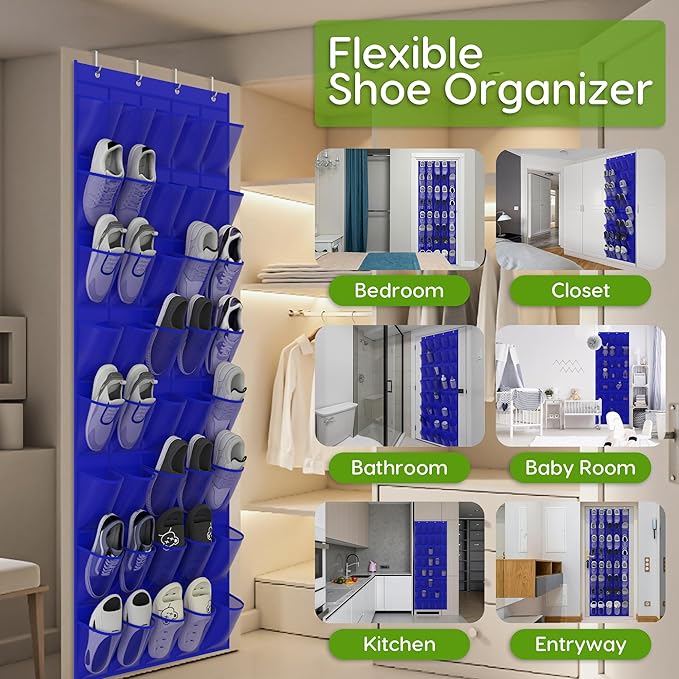 Unjumbly Over the Door Shoe Organizer