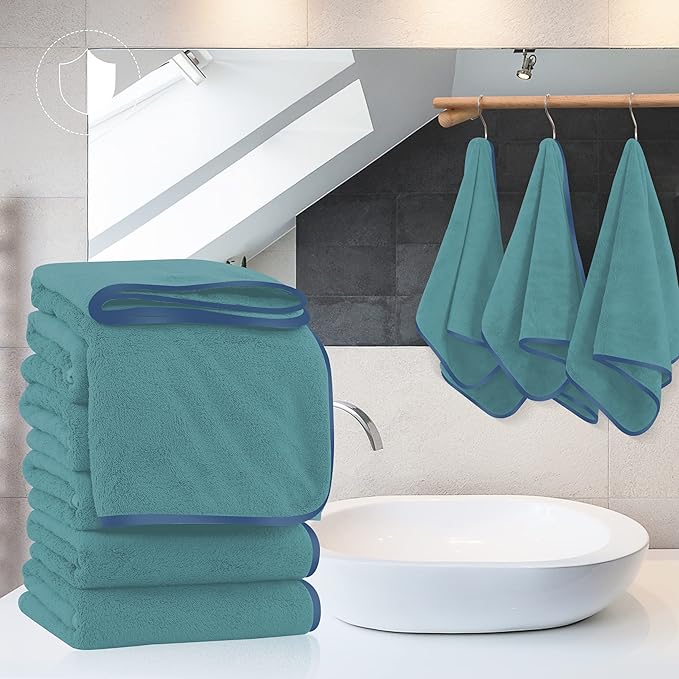 TENSTARS Silk Hemming Hand Towels