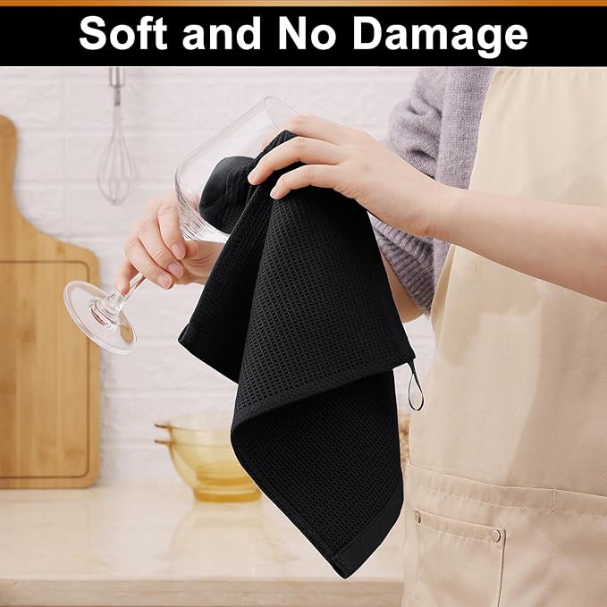 Homaxy 100% Cotton Waffle Weave Dish Cloths