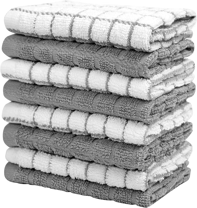 Bumble Dish Cloths | 12" x 12" | 100% Cotton Kitchen Towels | 405 GSM | Soft