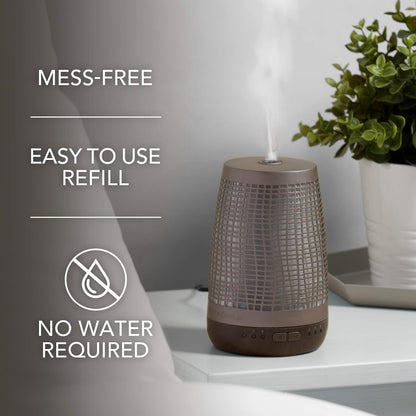 Yankee Candle Sleep Diffuser Starter Kit | Bronze | Calm Night Electric Fragrance Diffuser Refill | Up to 30 Nights of Fragrance | UK Plug