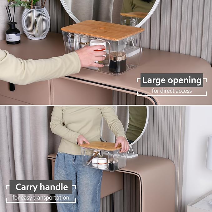 2 Pack Trash Bag Holder, Stackable Trash Bags Dispenser