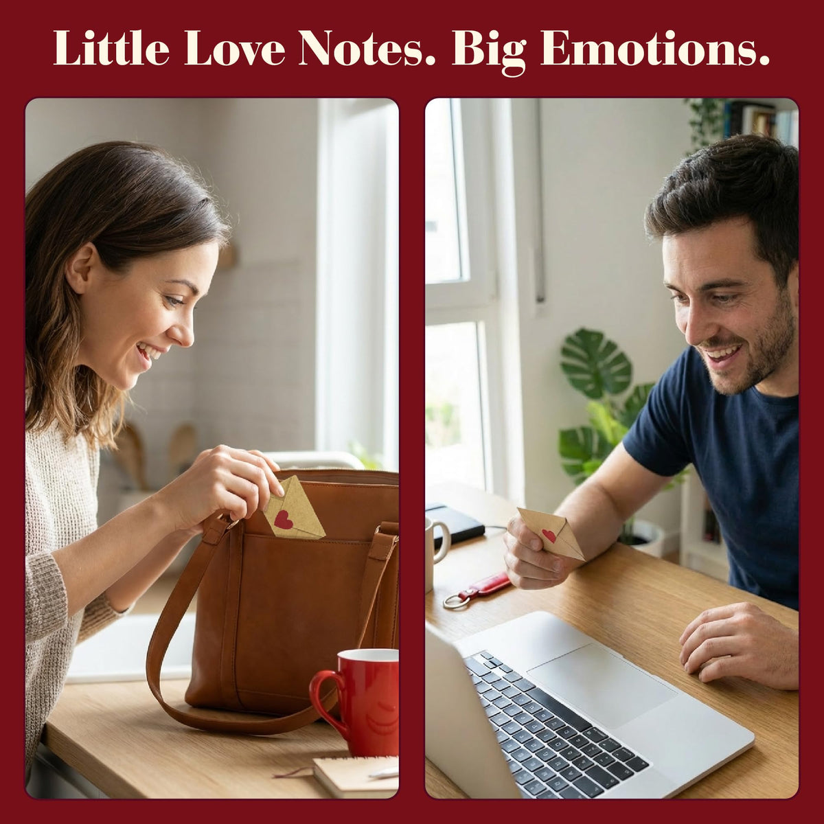 Stofinity 60 Blank Note Cards And Envelopes - Mini Envelopes With Blank Cards, I Love You Gifts for Him, Her - Anniversary, Birthday Gifts for Boyfriend, Girlfriend, Husband, Wife - DIY Love Notes Box