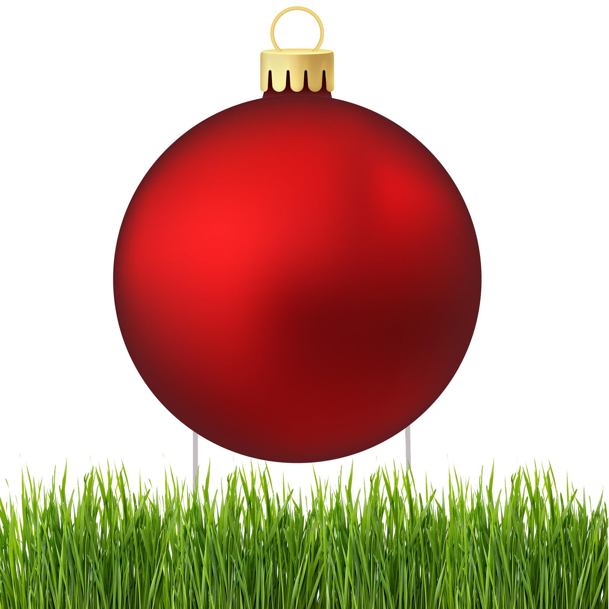 Rogue River Tactical Christmas Classic Yard Sign for Home Decor and Lawn Decoration With Stakes Red Ornament