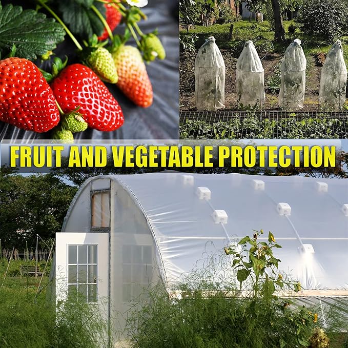 20 Pieces Plastic Drop Cloth, Dust-Proof and Rustproof, 9x12 Feet Tarp