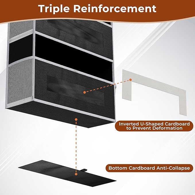 2 Packs 5-Tier Over the Door Storage Organizer