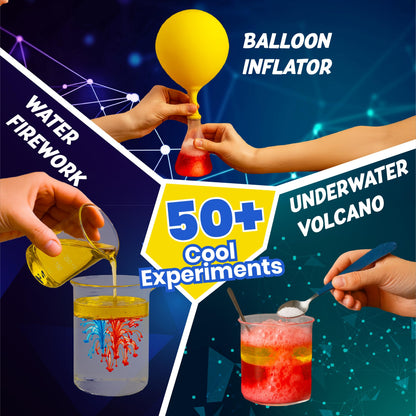 Junior Science Kit for Kids Age 4-14 | 50+ Stem Science Experiments | Educational Toy for Boys and Girls | Birthday Gift for Smart Kids- Curious Junior