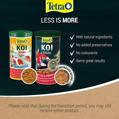 Tetra Koi Pond Fish Food Sticks 1.5kg - biologically balanced for koi fish