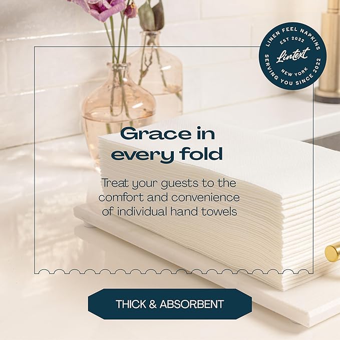 100-Pack Disposable Guest Towel Paper Napkin