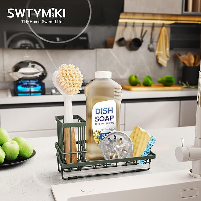 SWTYMIKI Sink Caddy Sponge Holder