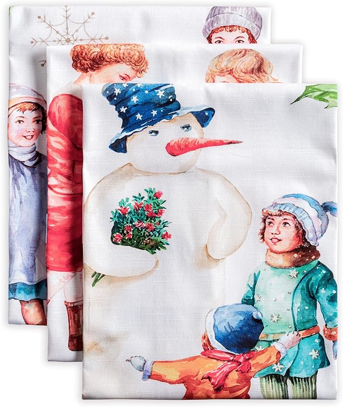 Maison d' Hermine Kitchen Towels Set of 3 100% Cotton 20" x 27.5" Reusable