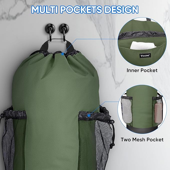 BALEINE 150L Laundry Bag Backpack, 900D Oxford Fabric Large Travel Laundry Bags