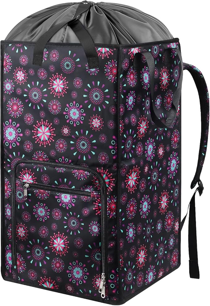 Bukere Laundry Backpack Bag for Women Girls, Extra Large Laundry Basket Hamper