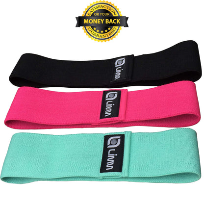 Fittest Pro by Limm Resistance Bands for Legs and Butt, Fabric Exercise Loop Bands Yoga, Pilates, Rehab, Fitness and Home Workout, Strength Bands for Booty