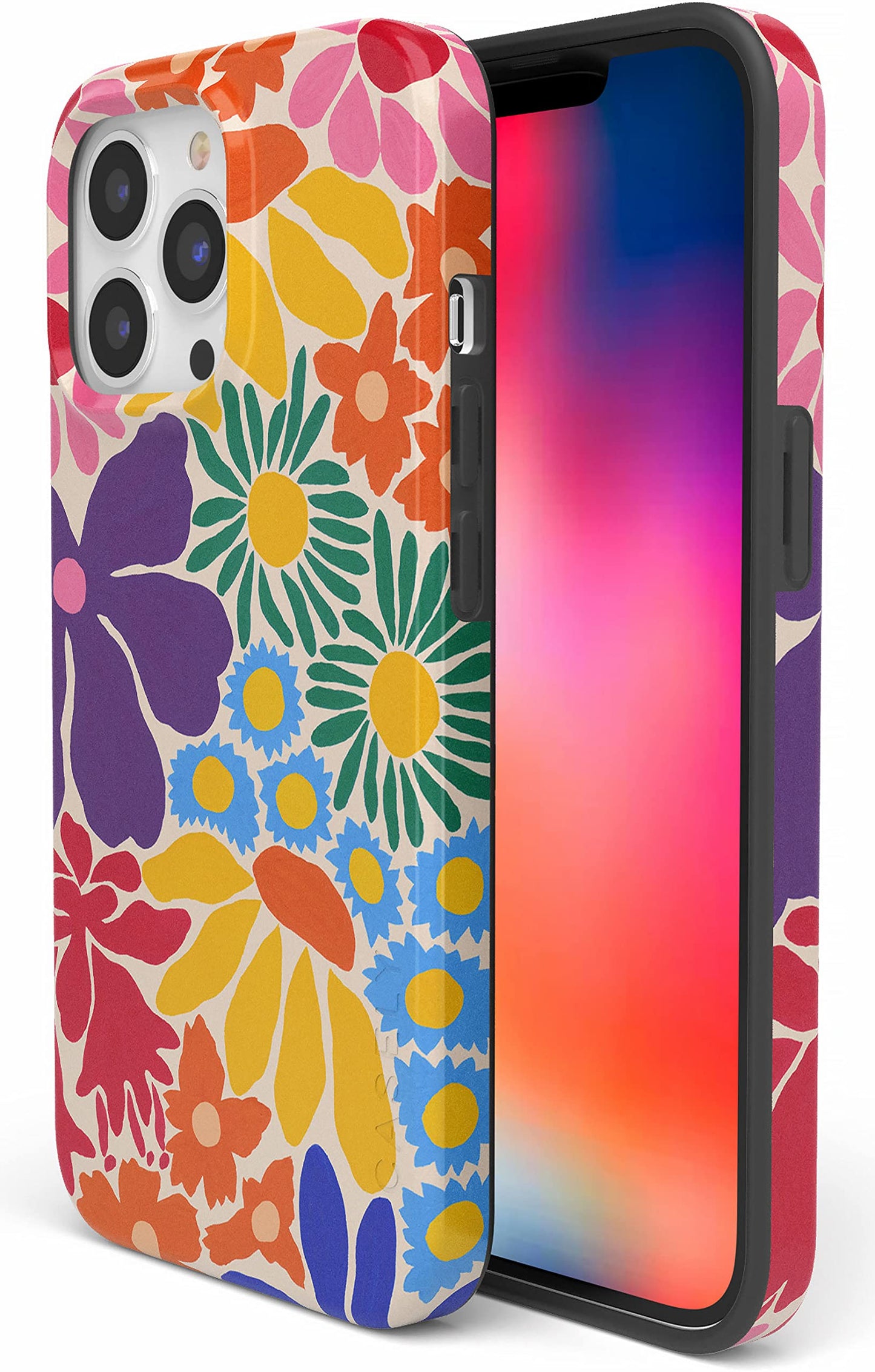 Casely iPhone 13 Pro Case | Fit Check | Neutral Checkerboard | Compatible with MagSafe | Classic Ultra Slim Design