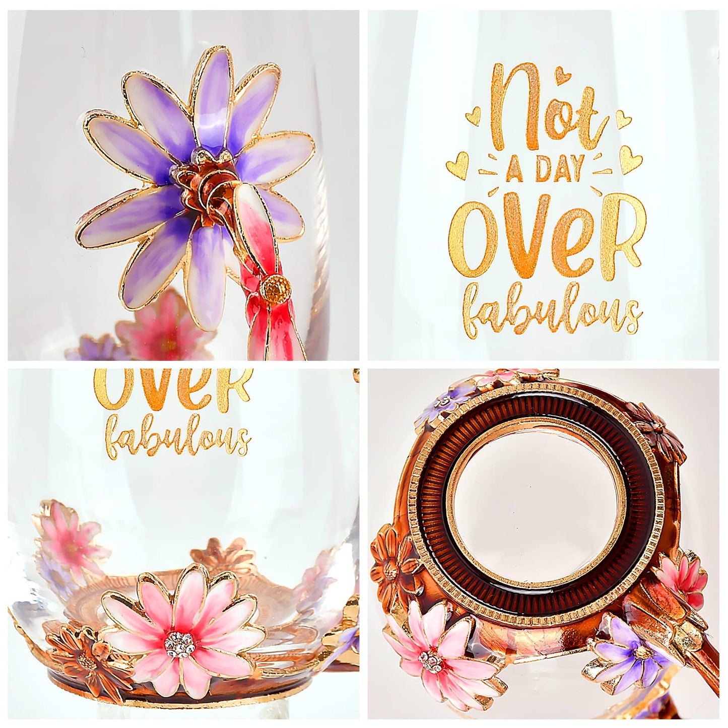 OEAGO Gifts for Mom Women Valentines Day Gifts for Her Glass Coffee Enamels Mug Best Birthday Valentine's for Girlfriend Wife Mothers Day from Daughter Son Tea Cup Stocking Stuffers Christmas