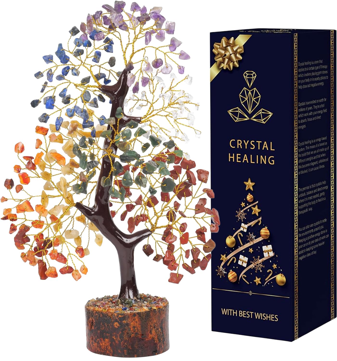 7 Chakra Tree of Life, Crystals and Healing Stones, Crystal Tree of Life, Gemstone Tree, House Warming Gifts New Home, Healing Crystals, Birthday Gifts for Women, New Home Gift Ideas, Return Gifts