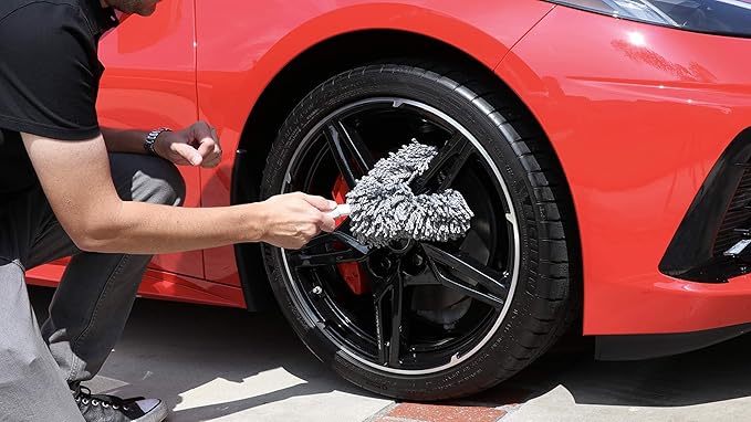 California Car Duster Microfiber Wheel Duster, Soft Microfiber Loop Mop Removes