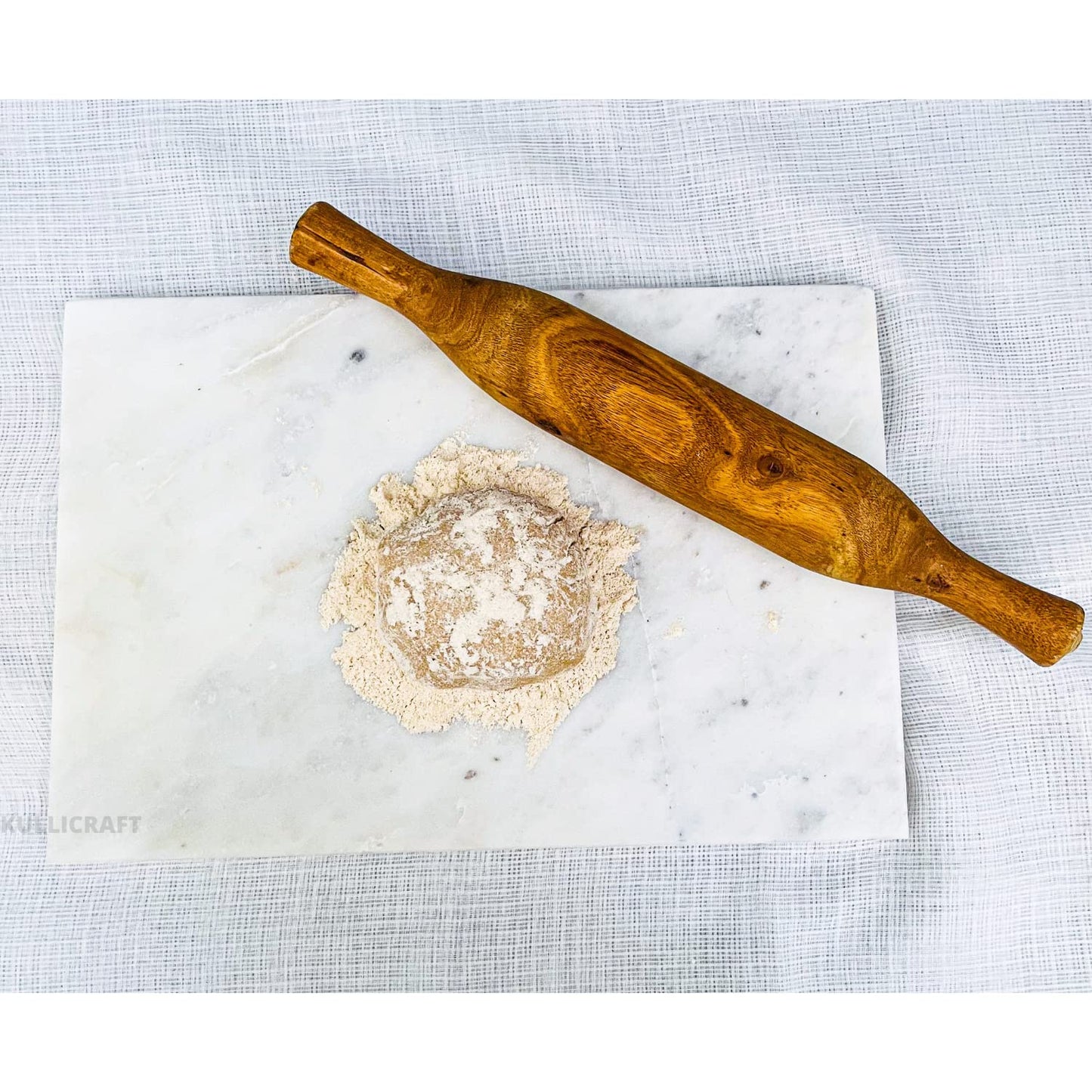 Home Basics Multi-Purpose Pastry Marble Tray Cutting Board Slab With Non-Slip Feet For Stability & Scratch Protection For Countertop. Easy To Clean,Trivet (8x12) and Handmade Marble Soapstone Incense