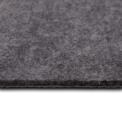Mohawk Home 4' x 6' Premium Luxury Non Slip Rug Pad 1/4 Thick Dual Surface Felt + Rubber Gripper - Safe for All Floors, Synthetic Fiber, Grey