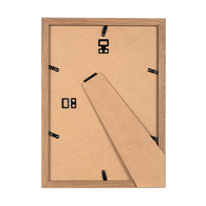 Brown Wooden Picture Frame A4 with Mount,Set of 3,A4 Picture Frame,A4 Poster Frame,certificate frame,Freestanding and Wall Mountable