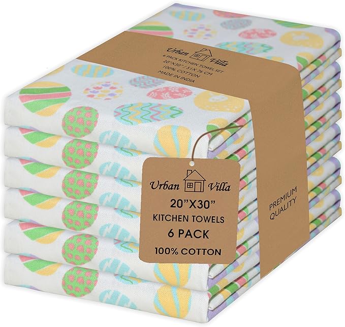 Urban Villa Kitchen Towels Set of 6 Dish Towels