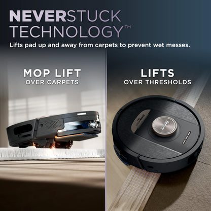 Shark AV2501S AI Ultra Robot Vacuum, with Matrix Clean, Home Mapping, 30-Day Capacity HEPA Bagless Self Empty Base, Perfect for Pet Hair, Wifi, Dark Grey