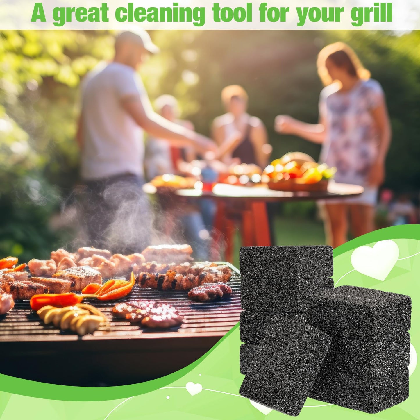 Zhehao 8 Pack Heavy Duty Grill Cleaning Brick Bulk Pumice Stone Cleaner Tool Cleans and Sanitizes Restaurant Flat Top Grills Reusable for Home Restaurant Griddles, Flat Top BBQ Grates Outdoor Cleans