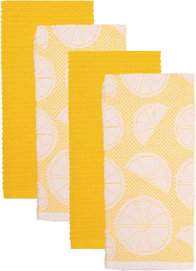 MosJos Kitchen Towels Set of 4 Premium Hand Towels 18 x 28 Inch Large Tea Towels