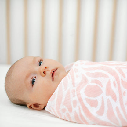 aden + anais Essentials Swaddle Blanket, Boutique Muslin Blankets for Girls & Boys, Baby Receiving Swaddles, Ideal Newborn & Infant Swaddling Set, Perfect Shower Gifts, 4 Pack, Tropicalia