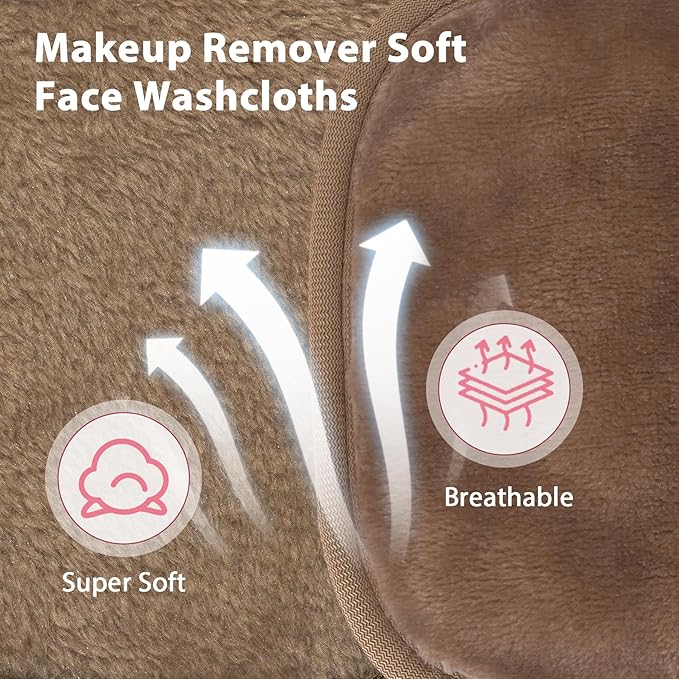 Makeup Remover Cloth, Makeup Remover Pads Microfiber Face Washcloth