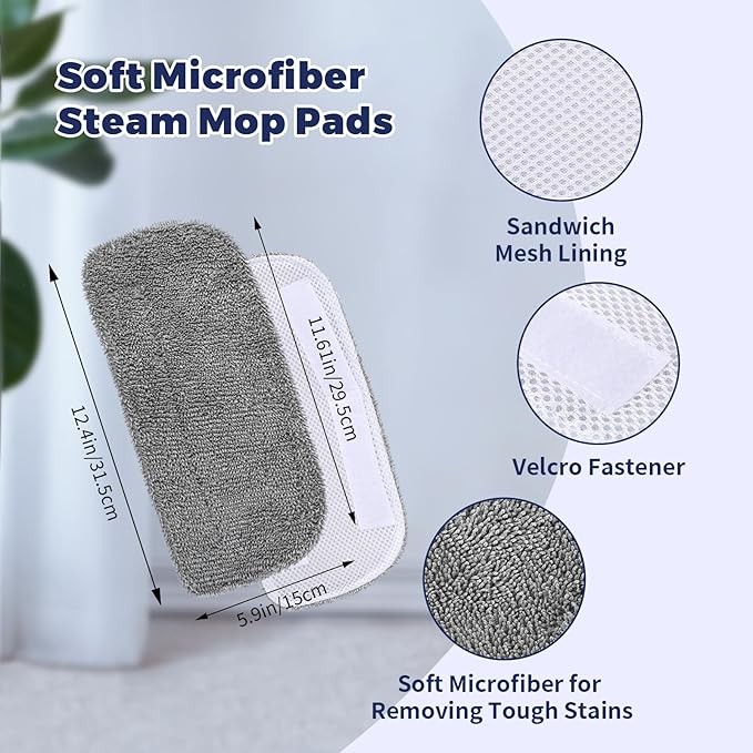 2Pack Steam Mop Replacement Pads Compatible