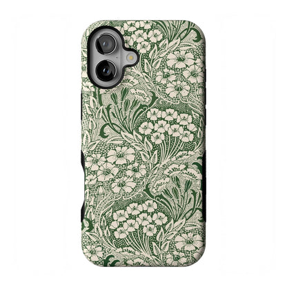 Casely iPhone 16 Case | Nantucket Cottage | Blue Hydrangea | Compatible with MagSafe | Bold Protective Design