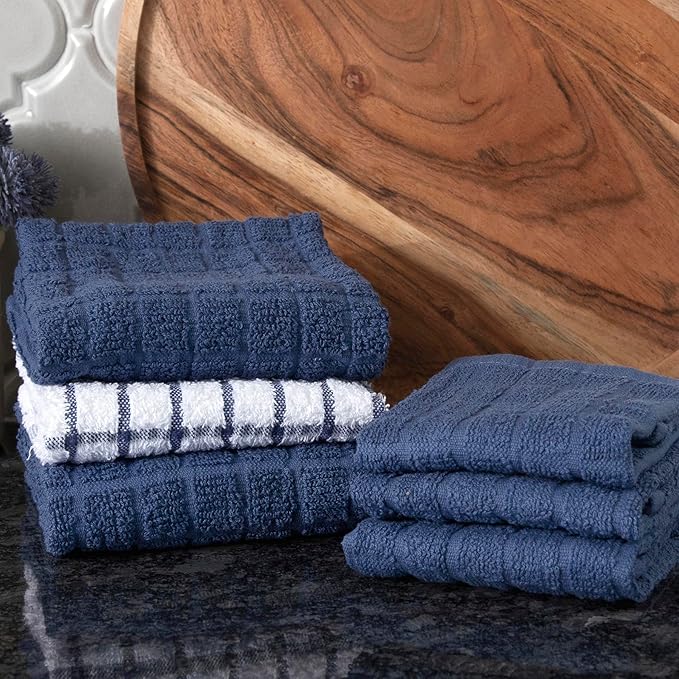 Ritz Premium Kitchen Towel and Dish Cloth Value Set: Highly Absorbent, Super