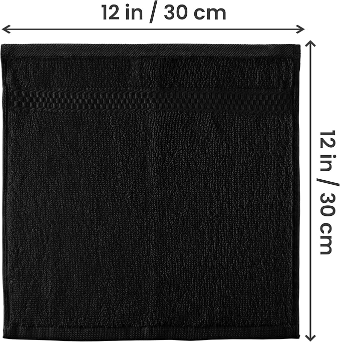Utopia Towels 12 Pack Premium Wash Cloths Set, 12 by 12 Inches, 100% Cotton