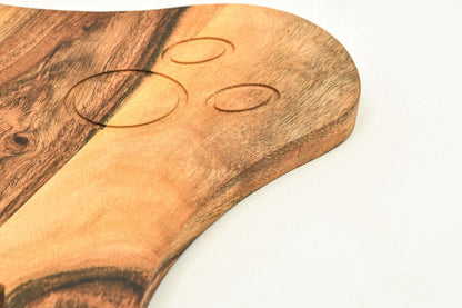 Halloween Ghost Shaped Wood Cutting Board for Kitchen, Charcuterie Platter for Cheese, Halloween Serving Boards Gift (Ghost Board- L x W 14 x 10 Inch)