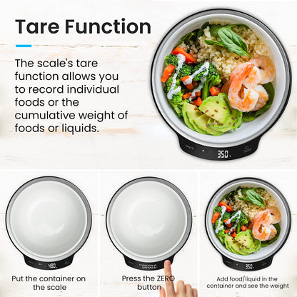 Pro Breeze Kitchen Scales Digital - Stainless Steel Digital Scales Kitchen High Precision Kitchen Weigh Scale for Baking and Cooking in g/ml/fl oz/lb oz