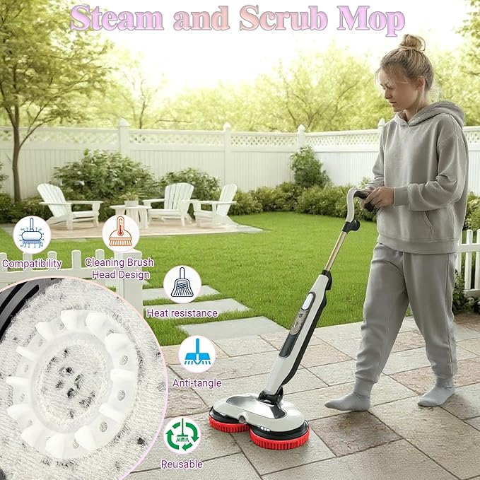 Steam Cleaner Mop Replacement Brush Heads