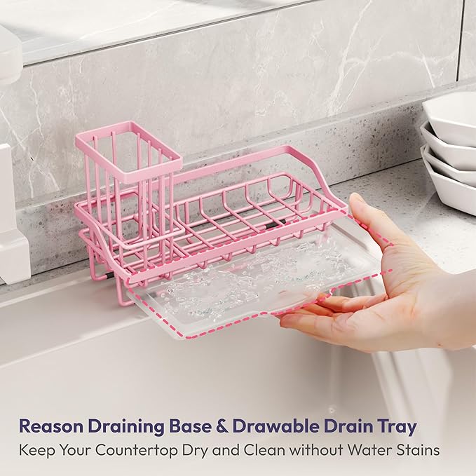 SWTYMIKI Sink Caddy Sponge Holder