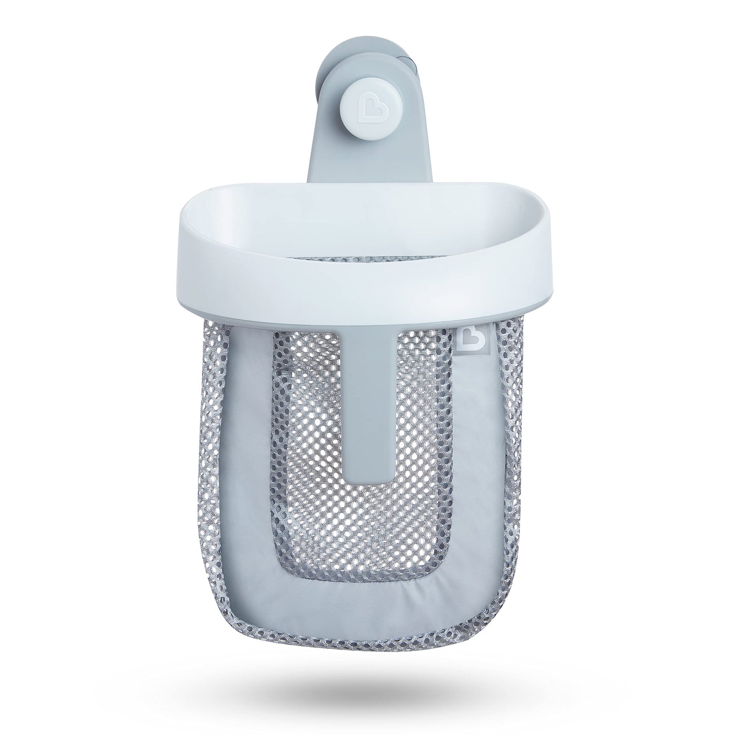 Munchkin Super Scoop Baby Bath Toy Storage Basket & Net | Removable Wall Hanging Bath Tidy | Baby Bath Caddy & Bath Organiser Rack | Shower Bath Toy Holder | Bathroom Toy Net with Suction Cup & Handle