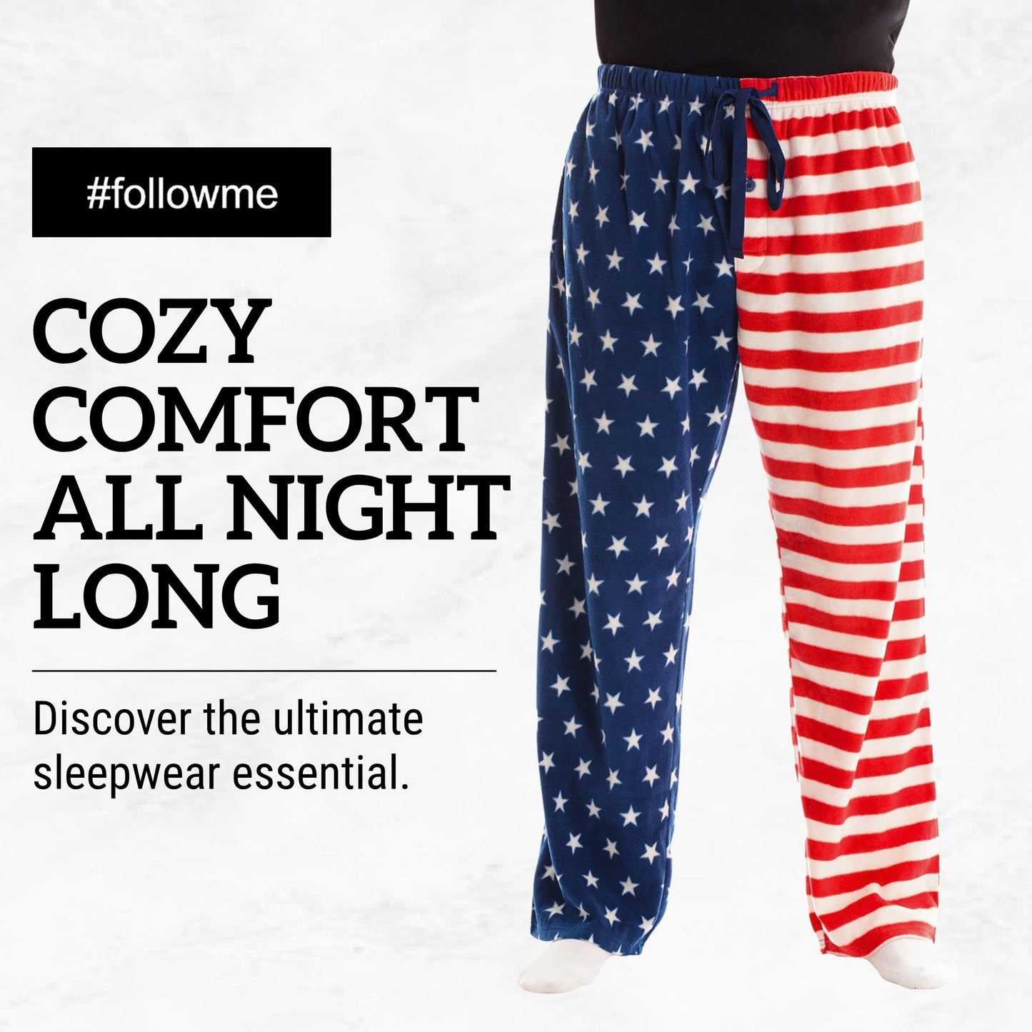 #followme Polar Fleece Pajama Pants for Men Sleepwear PJs 45902-10122-L