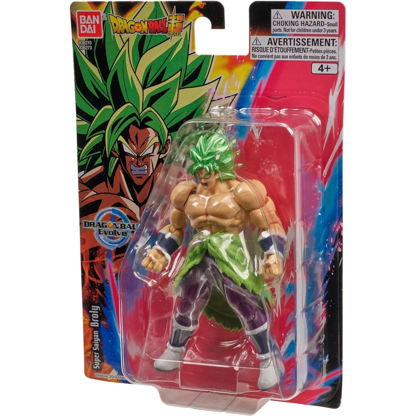 Dragon Ball Evolve Super Saiyan Broly Action Figure - 12.5cm Dragon Ball Super Anime Toy - Bandai Collectible Action Figure - Anime Gifts for Fans