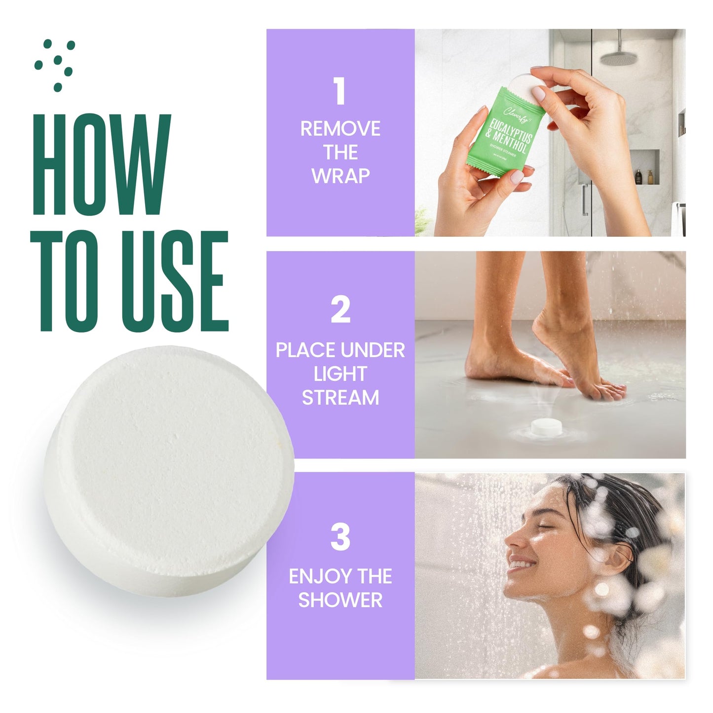 Cleverfy Shower Steamers Aromatherapy - Valentines Day Gifts for Her, Him, Women, Daughter, Mom, Girlfriend, Wife, Teen Girls and Boys - Valentines Gifts for Her, Him, Women and Men - 6 Tablets