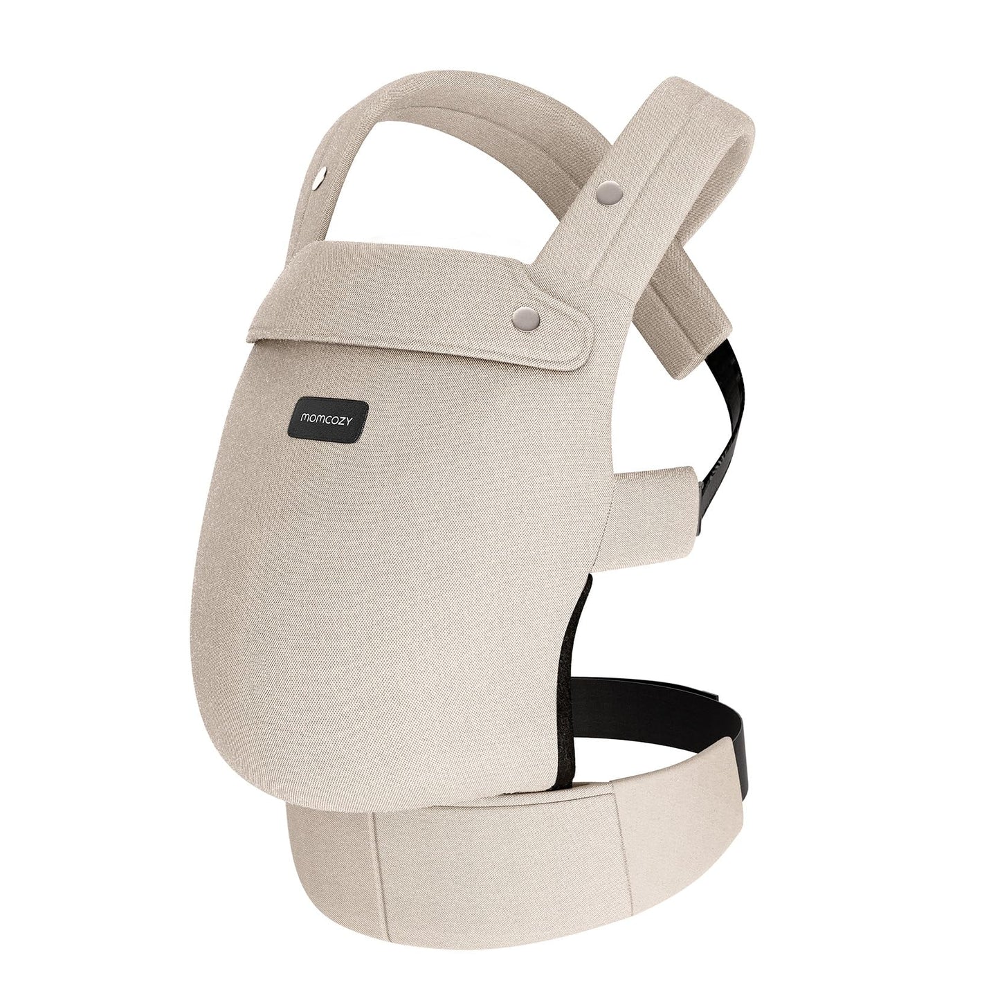 Momcozy Baby Carrier - Ergonomic, Cozy and Lightweight Carrier for 3-24 Months, Effortless to Put On, Ideal for Hands-Free Parenting, Enhanced Lumbar Support, Khaki