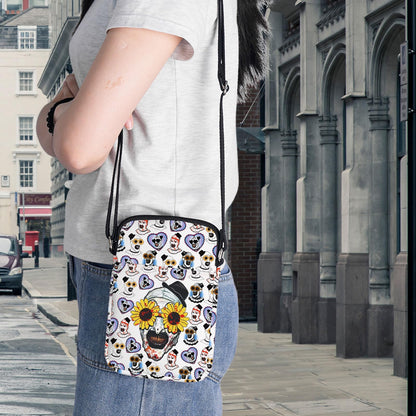 BWWKTOP Horror Clown Crossbody Bag Scary Art Clown Gift Work Of Art Makeup Bag Horror Movie Fan Gift Merchandise (Sunflower Glass-xk B)