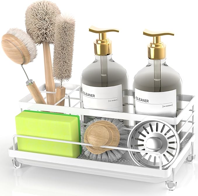 Cisily Sink Caddy Organizer, Kitchen Sink Accessories
